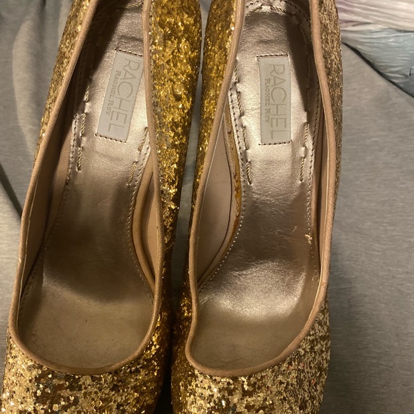 Rachel Roy heels rose gold sparkling heels - Picture 2 of 3